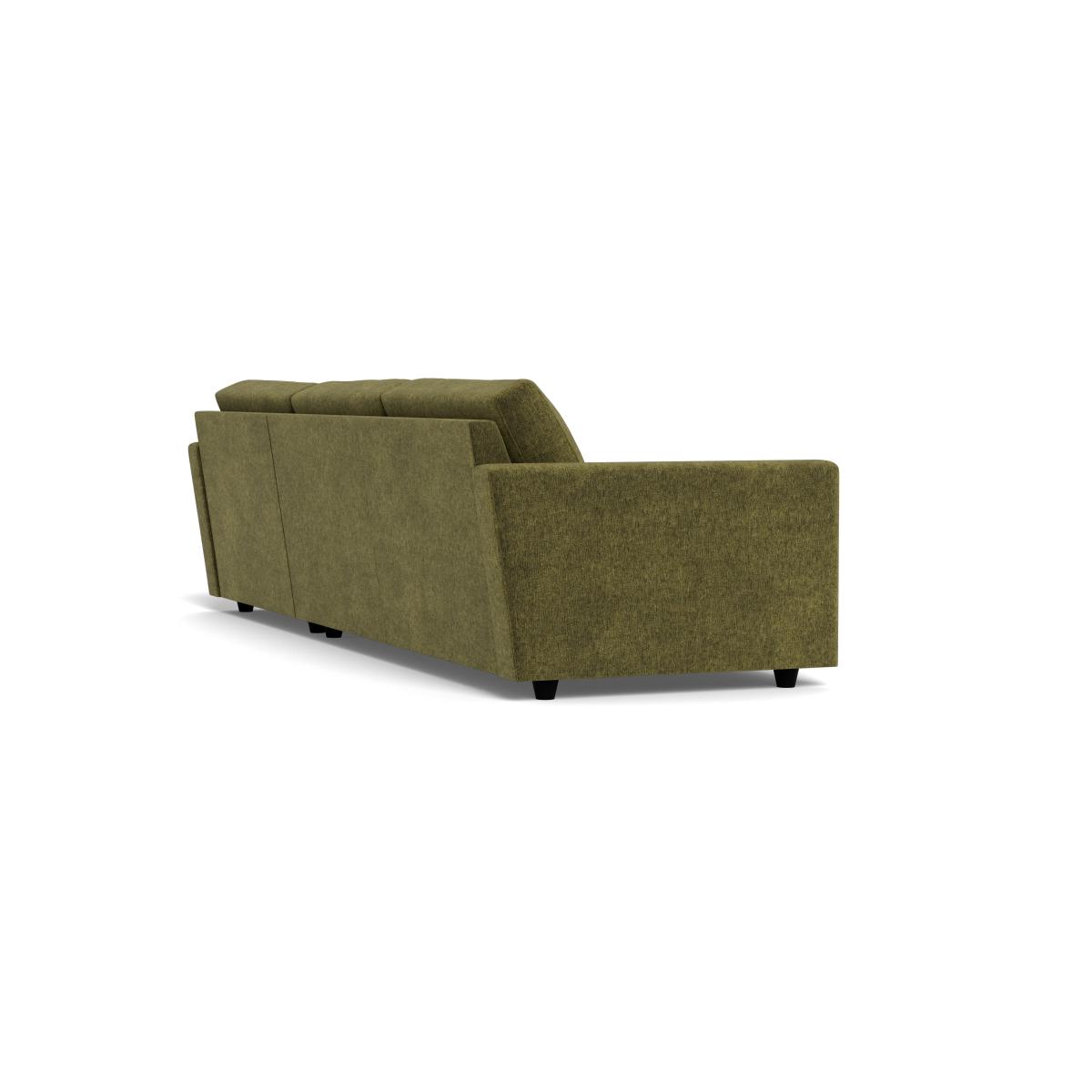 Heal's Nimbus II 4 Str Corner Chaise RHF Boucle Velvet Wilder Black Feet – image 4