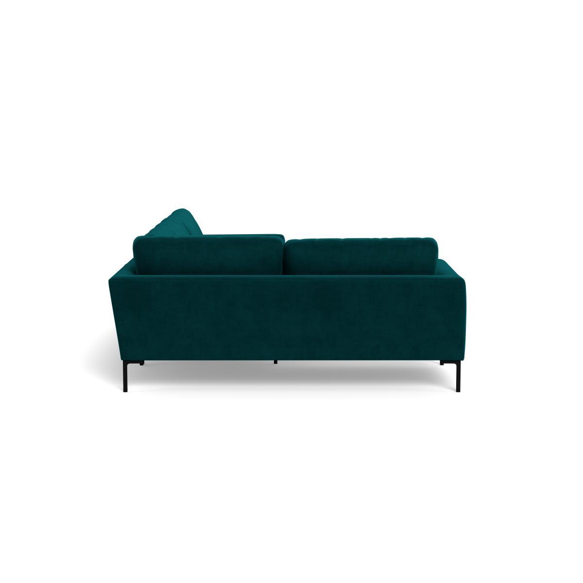 Heal's Eton LHF Corner Sofa Smart Velvet Artichoke Black - Heal's UK Furniture – image 3