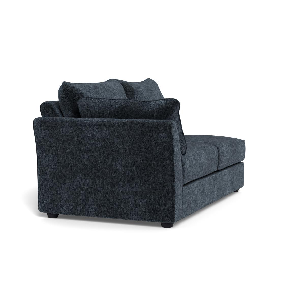 Heal's Tailor Medium Unit Left Hand Facing Boucle Velvet Space Natural Beech Feet – image 2