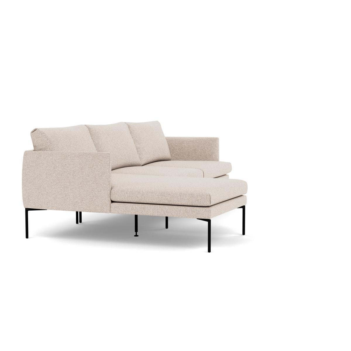 Heal's Matera Corner Chaise Sofa LHF Loop Boucle Taupe Black Feet - Heal's UK Furniture – image 2