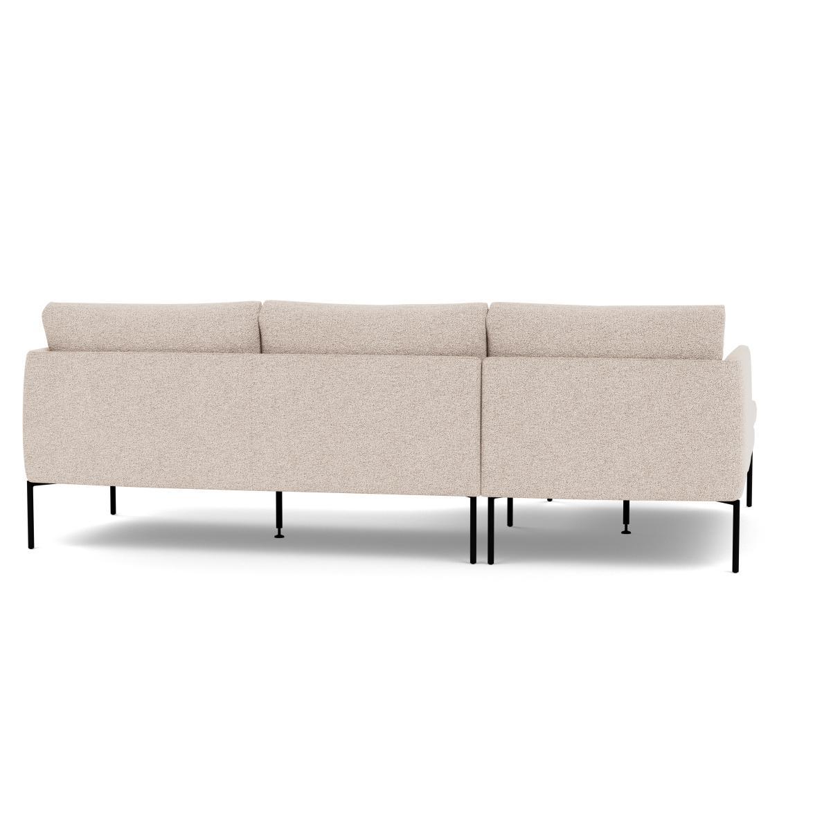 Heal's Matera Corner Chaise Sofa LHF Loop Boucle Taupe Black Feet - Heal's UK Furniture – image 5