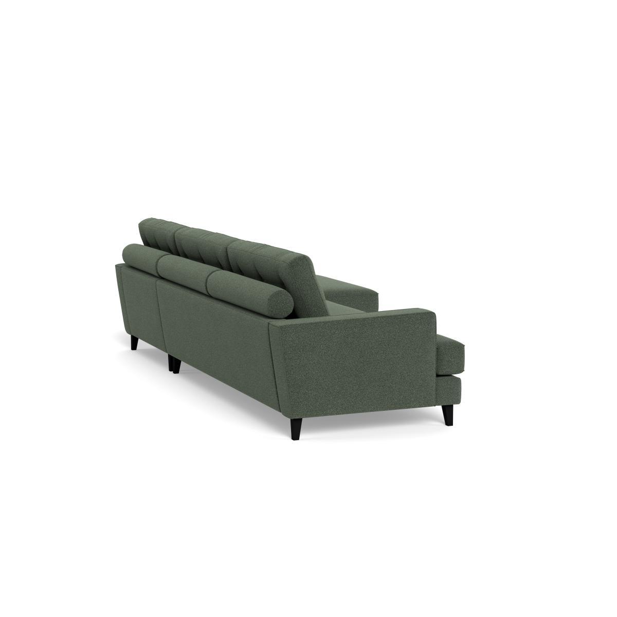 Heal's Mistral Right Hand Facing Corner Sofa Cotton Pewter Black Feet - Heal's UK Furniture – image 4