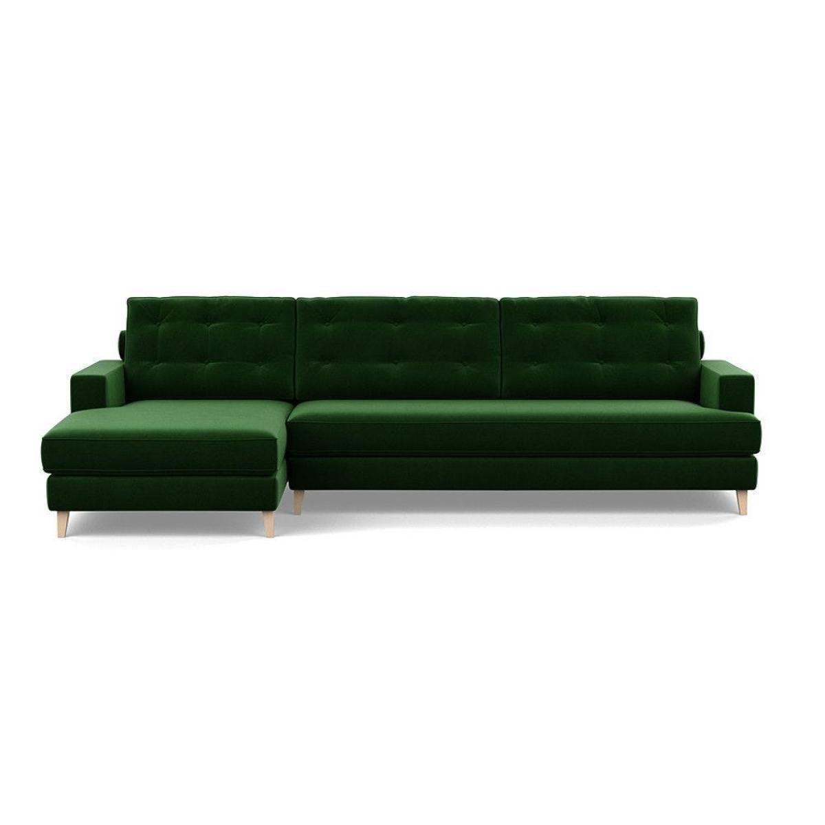 Heal's Mistral Left Hand Facing Corner Sofa Smart Velvet Jade Natural Feet - Heal's UK Furniture – image 48