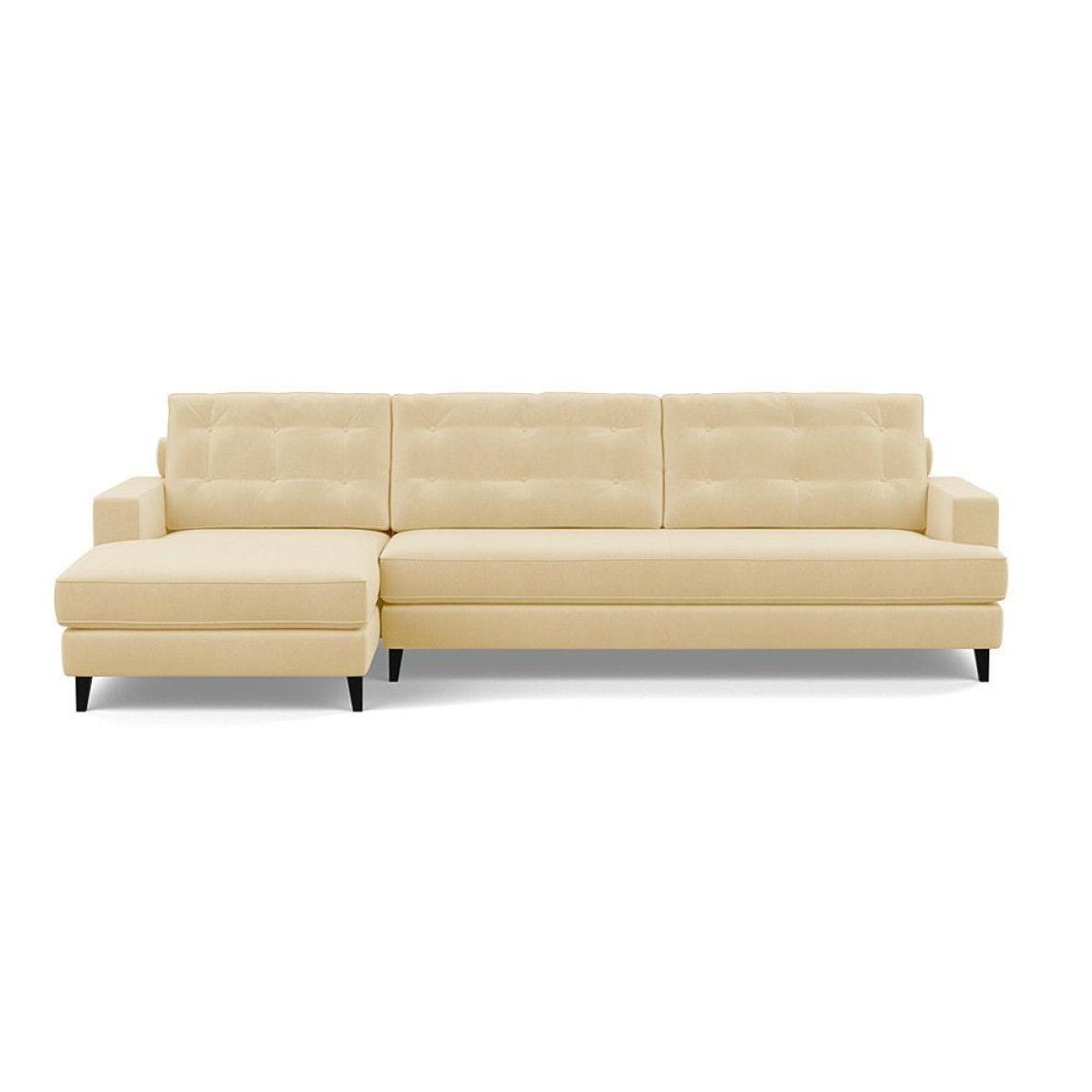 Heal's Mistral Left Hand Facing Corner Sofa Smart Velvet Jade Natural Feet - Heal's UK Furniture – image 54