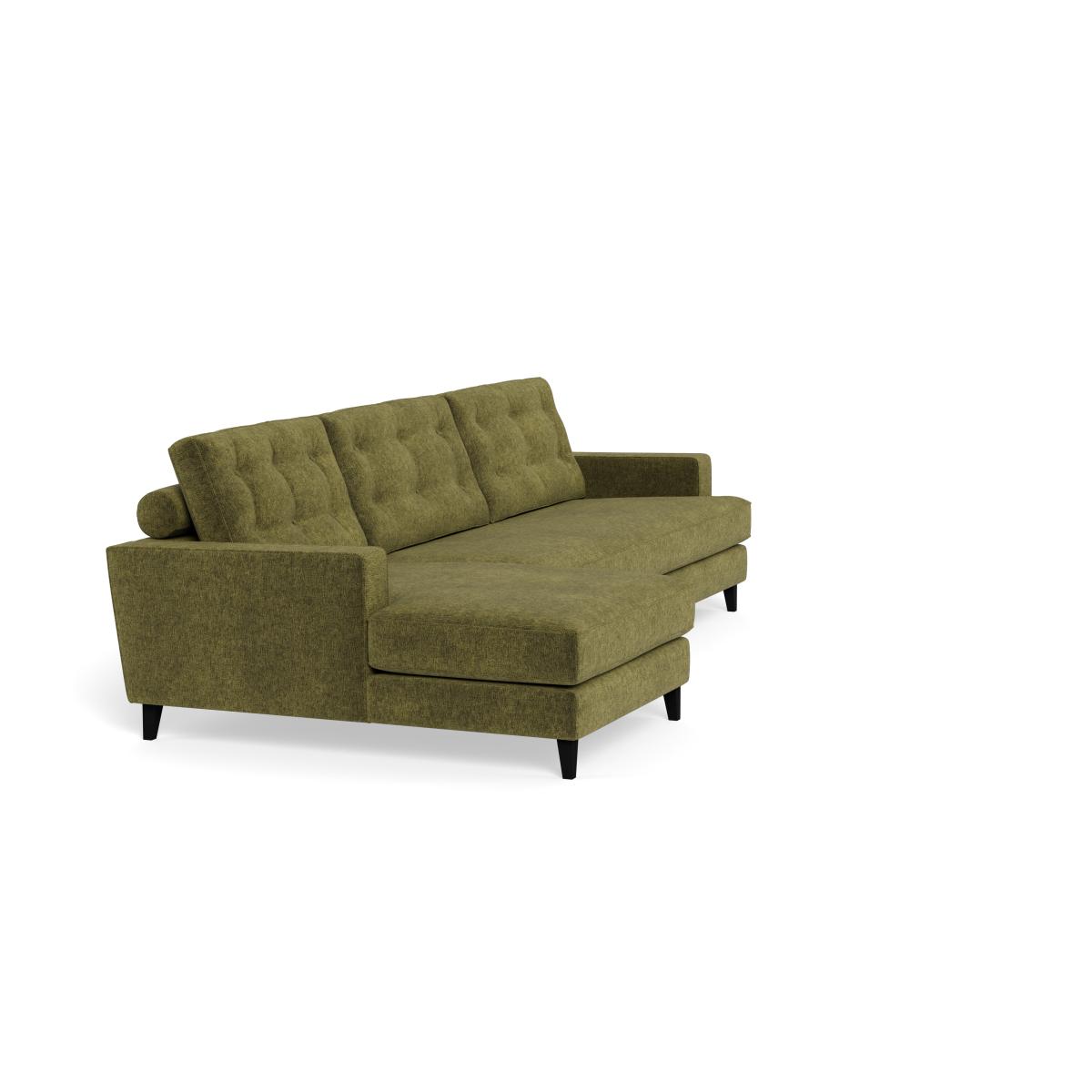 Heal's Mistral Left Hand Facing Corner Sofa Boucle Velvet Wilder Natural Beech Feet – image 2