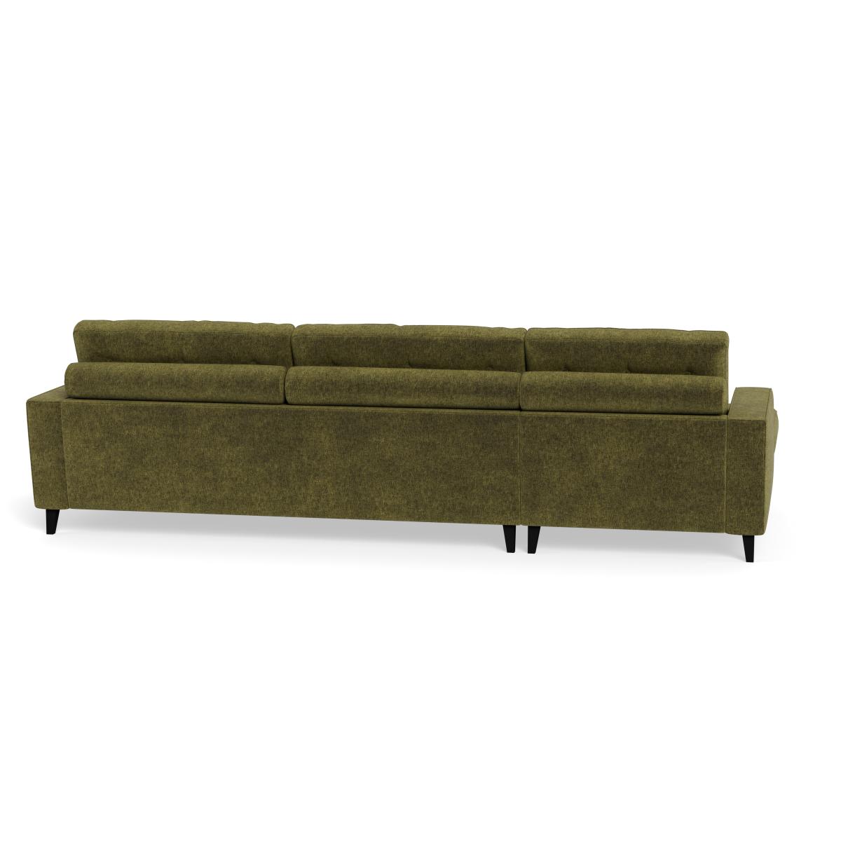 Heal's Mistral Left Hand Facing Corner Sofa Boucle Velvet Wilder Natural Beech Feet – image 5