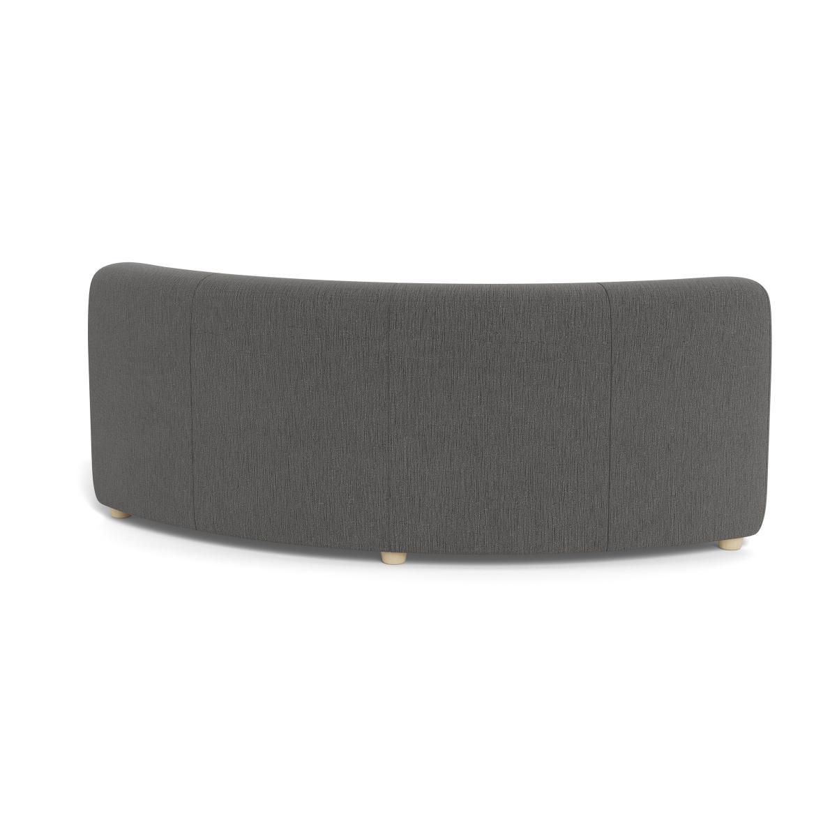 Heal's Lilli Curved Corner Unit Module Smart Linen Mix Grey Natural Ash Feet - Heal's UK Furniture – image 5