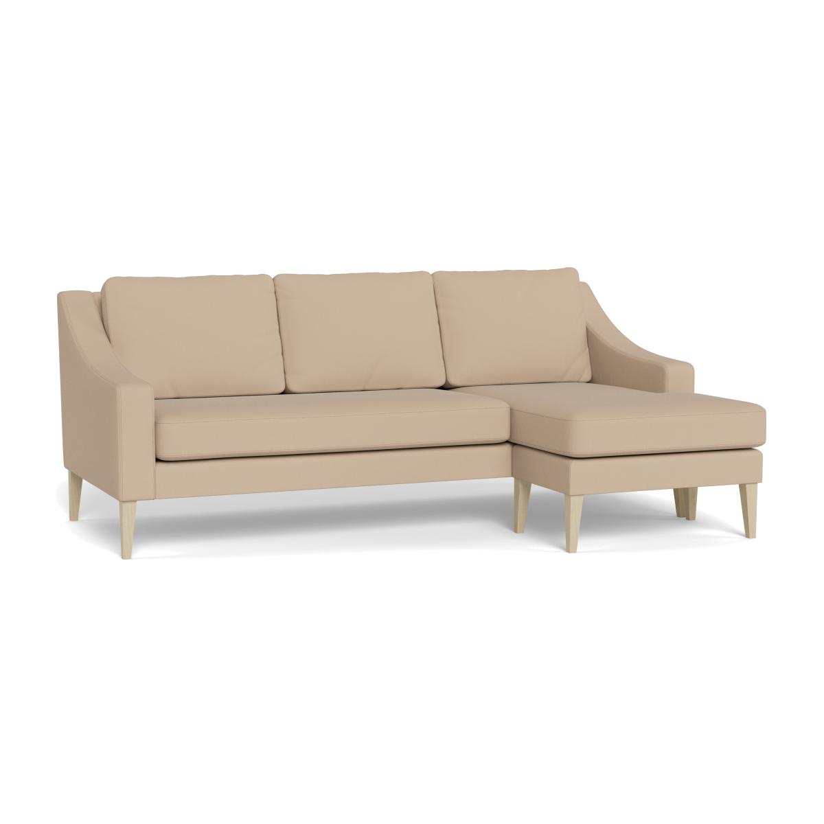 Heal's Richmond Corner Chaise Sofa Capelo Linen-Cotton Bamboo Black Beech Feet – image 1