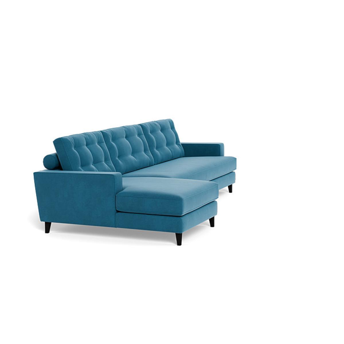 Heal's Mistral Left Hand Facing Corner Sofa Smart Luxe Velvet Grass Natural Feet - Heal's UK Furniture – image 2