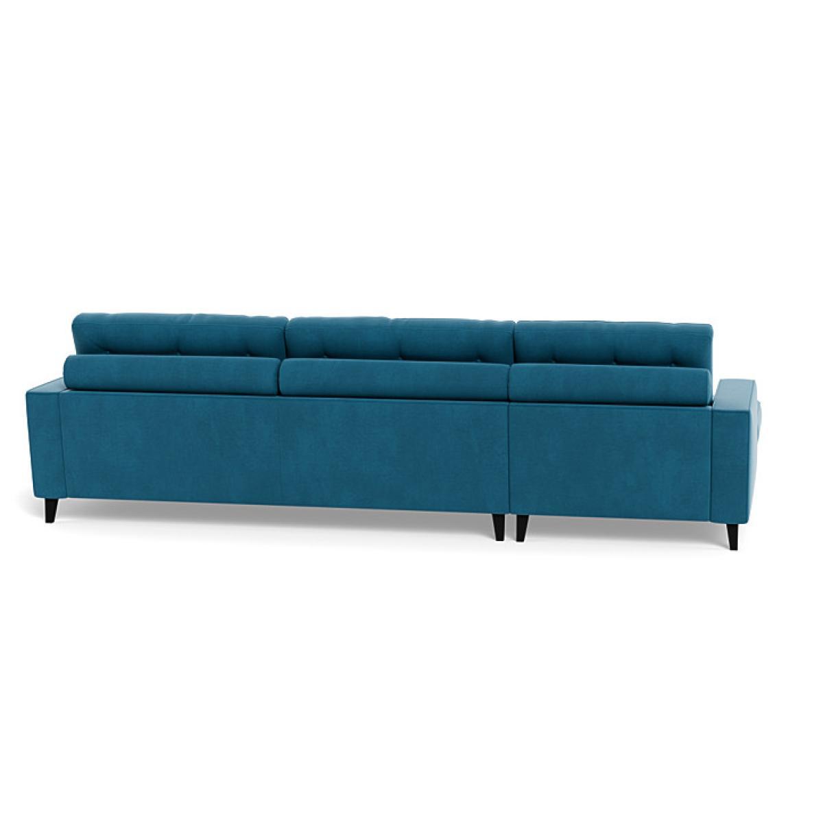 Heal's Mistral Left Hand Facing Corner Sofa Smart Luxe Velvet Grass Natural Feet - Heal's UK Furniture – image 5
