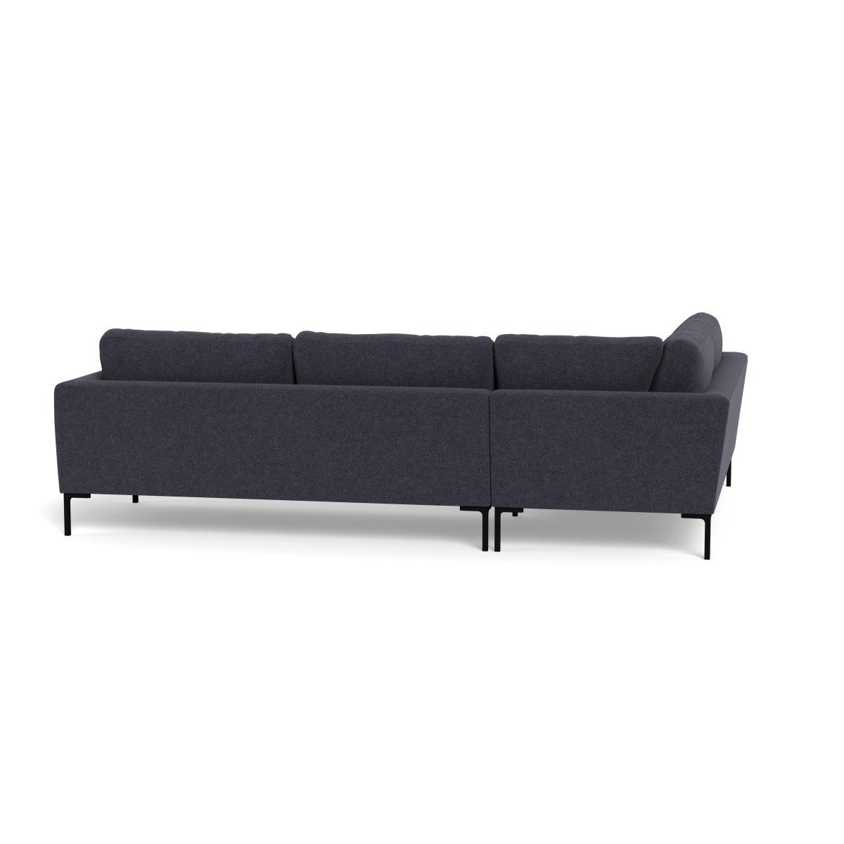 Heal's Eton Left Hand Facing Corner Sofa Texture Soot Black Feet - Heal's UK Furniture – image 5