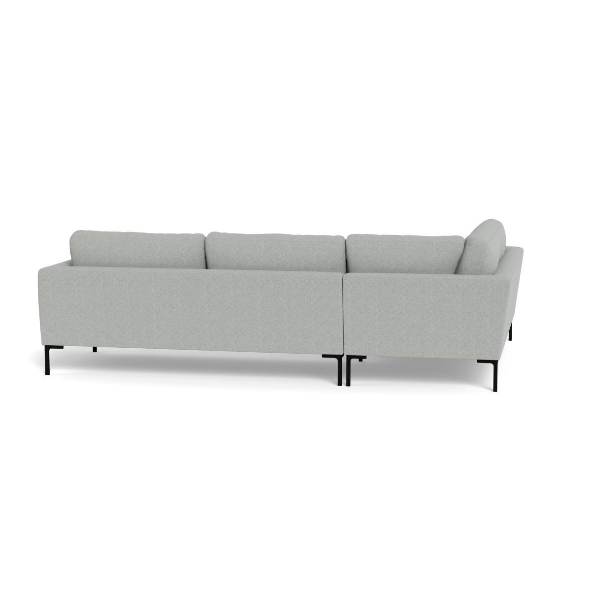 Heal's Eton Left Hand Facing Corner Sofa Melton Wool Limestone Brass Feet - Heal's UK Furniture – image 5