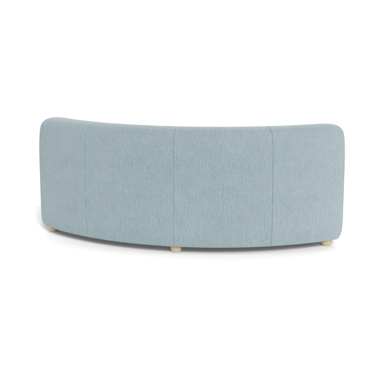 Heal's Lilli Curved Corner Unit Module Smart Linen Mix Duck Egg Natural Ash Feet - Heal's UK Furniture – image 5