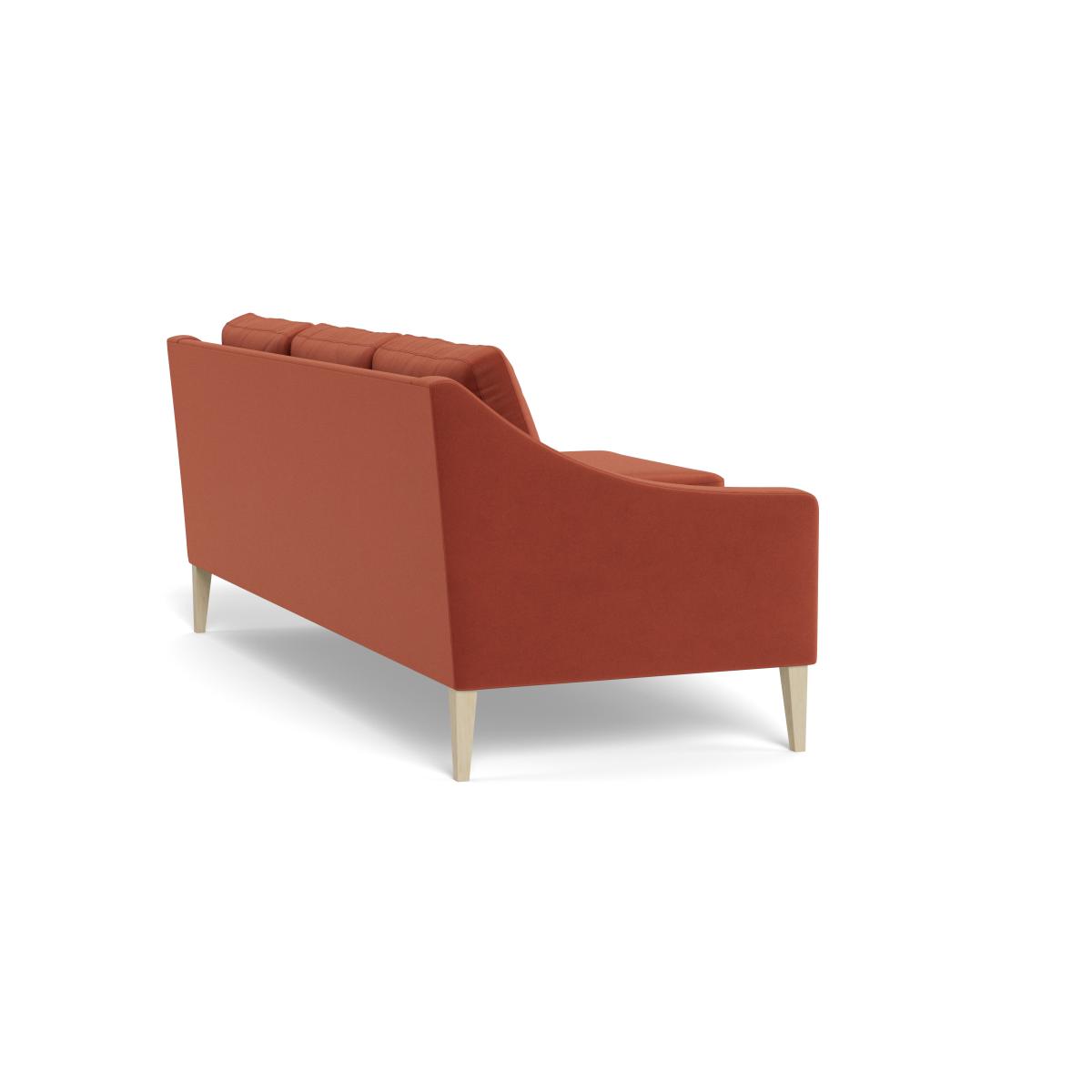 Heal's Richmond Chaise Sofa Smart Luxe Velvet Tawny Natural Feet – image 4