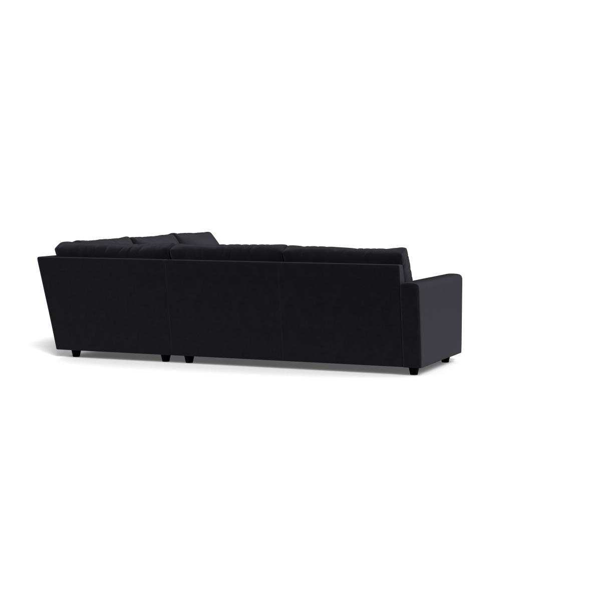 Heal's Nimbus II Large Corner Sofa Velvet Black – image 2