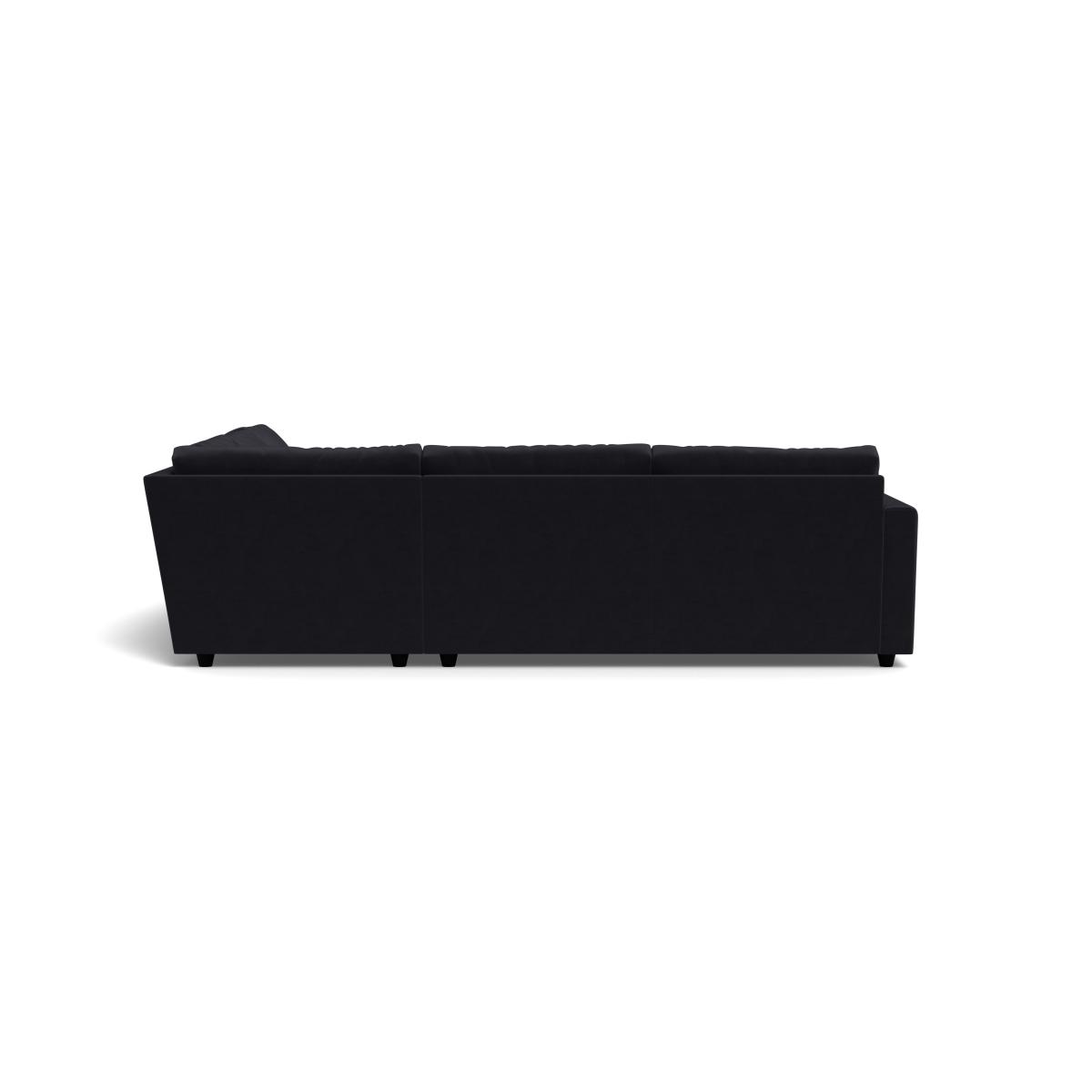 Heal's Nimbus II Large Corner Sofa Velvet Black – image 3