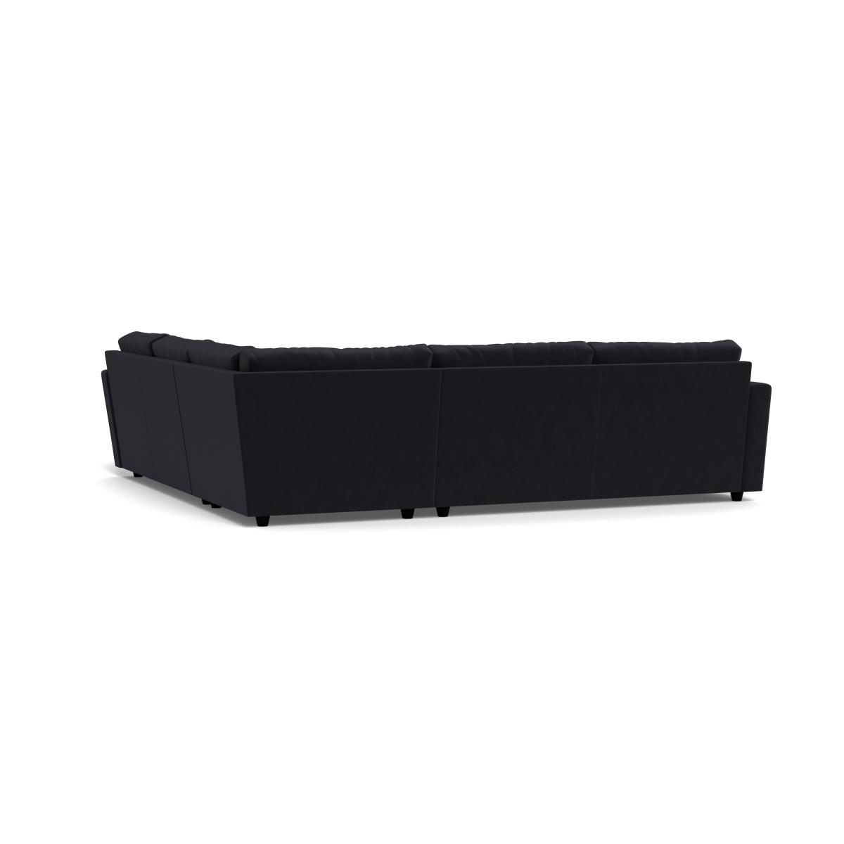 Heal's Nimbus II Large Corner Sofa Velvet Black – image 4