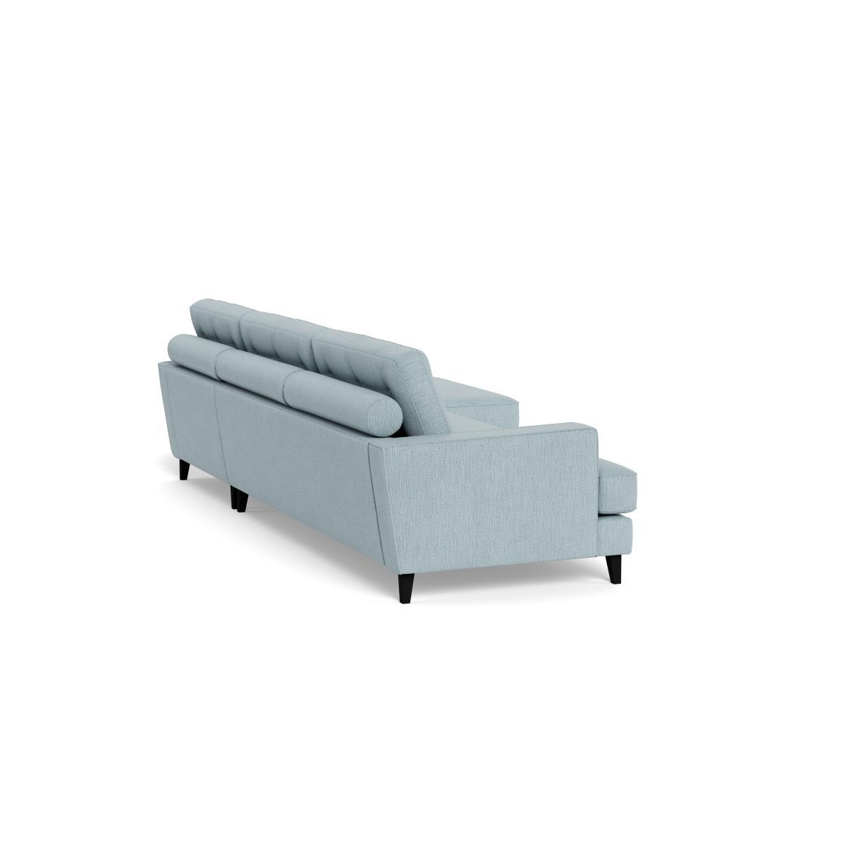 Heal's Mistral Right Hand Facing Corner Sofa Smart Linen Mix Duck Egg Natural - Heal's UK Furniture – image 4