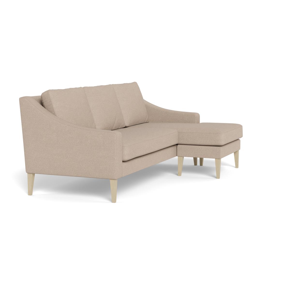 Heal's Richmond Corner Chaise Sofa Boucle Tweed Pearl Black Beech Feet – image 2