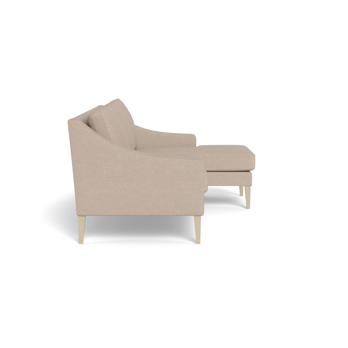 Heal's Richmond Corner Chaise Sofa Boucle Tweed Pearl Black Beech Feet – image 3