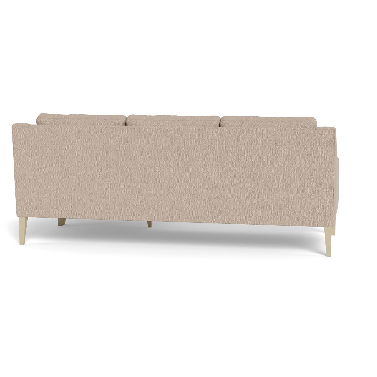 Heal's Richmond Corner Chaise Sofa Boucle Tweed Pearl Black Beech Feet – image 5