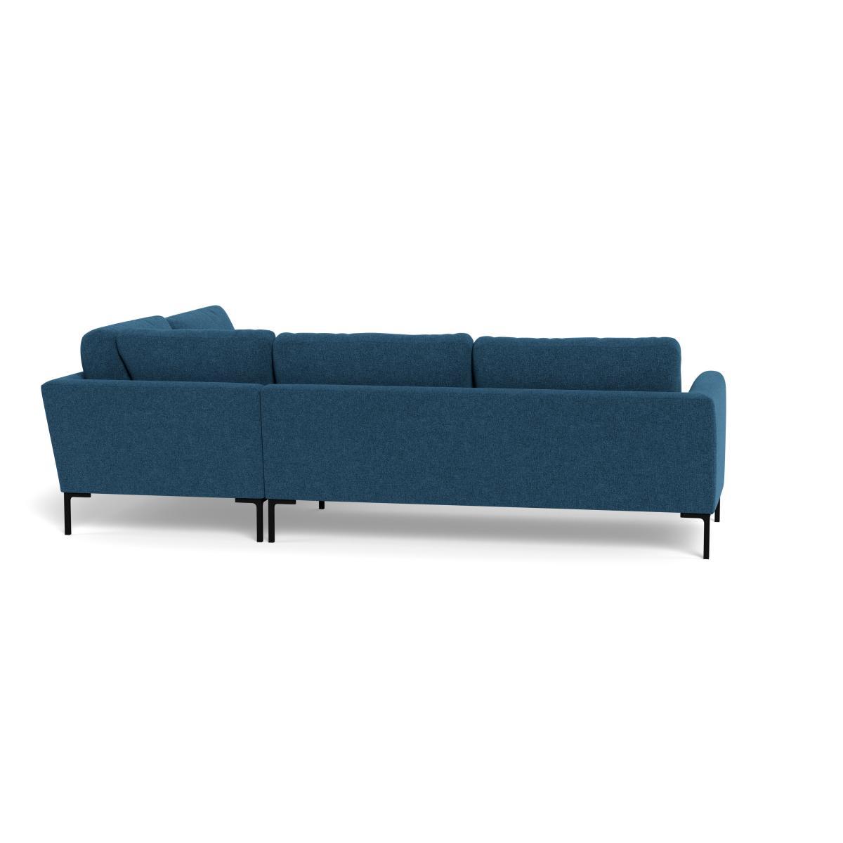 Heal's Eton Right Hand Facing Corner Sofa Texture Ink Black Feet - Heal's UK Furniture – image 5