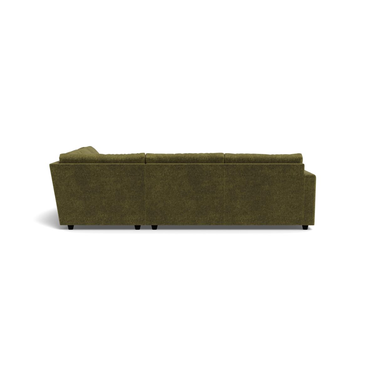 Heal's Nimbus II Full Corner Sofa (K+M+N) Boucle Velvet Wilder Black Feet – image 3
