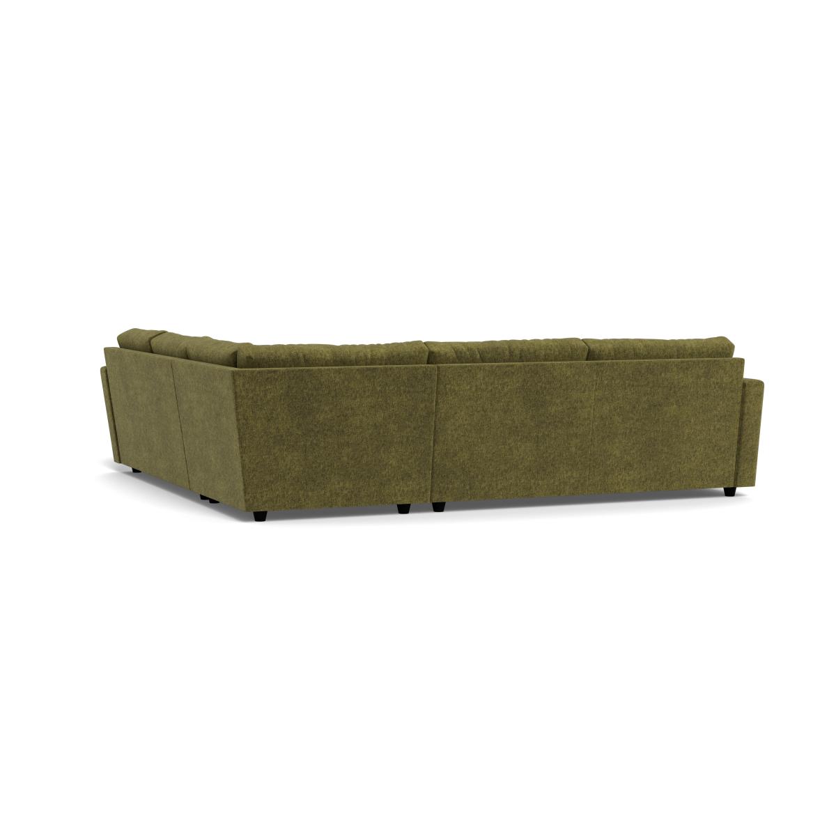 Heal's Nimbus II Full Corner Sofa (K+M+N) Boucle Velvet Wilder Black Feet – image 4