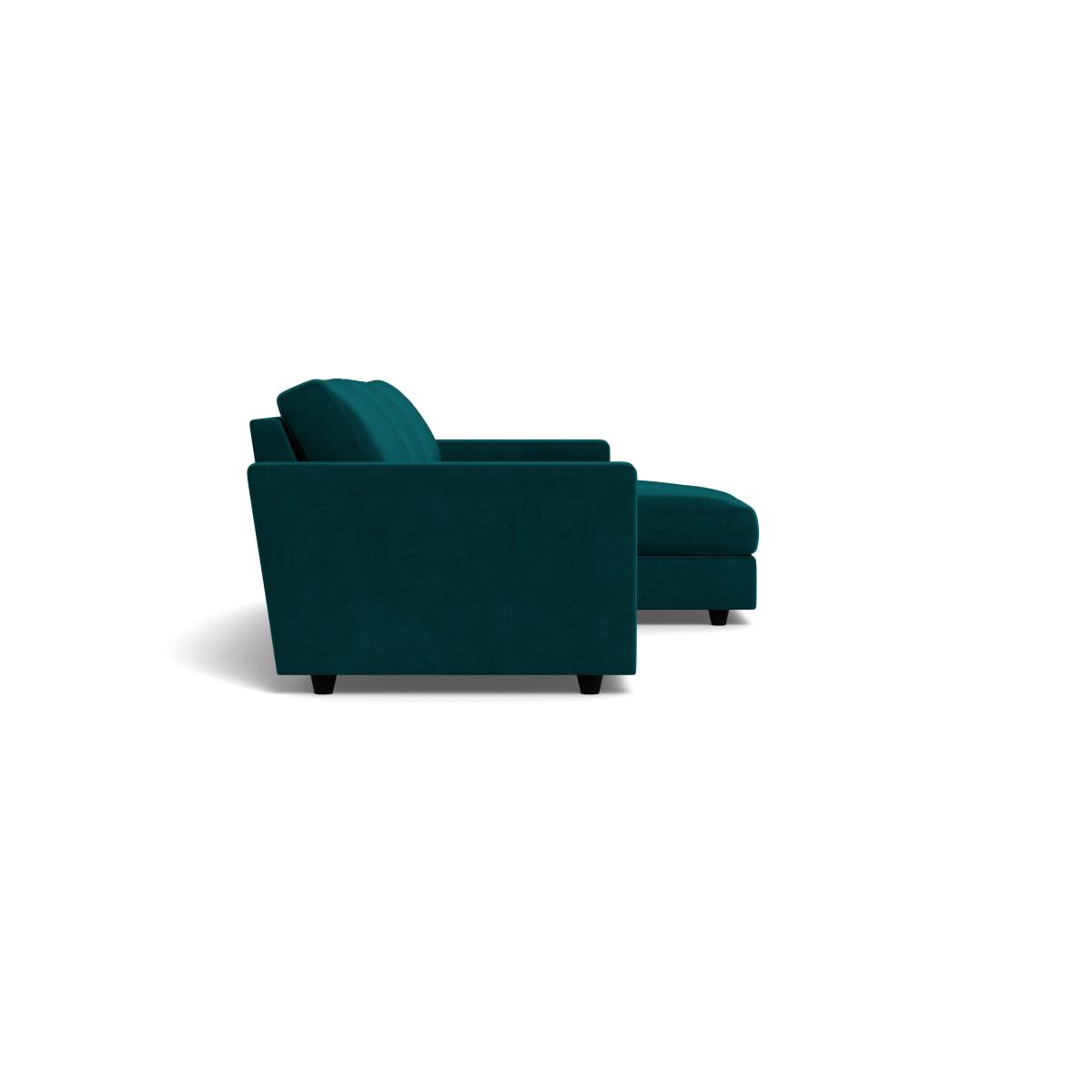 Heal's Nimbus II 4 Seater RHF Corner Chaise Smart Luxe Velvet Ocean Black Feet – image 3
