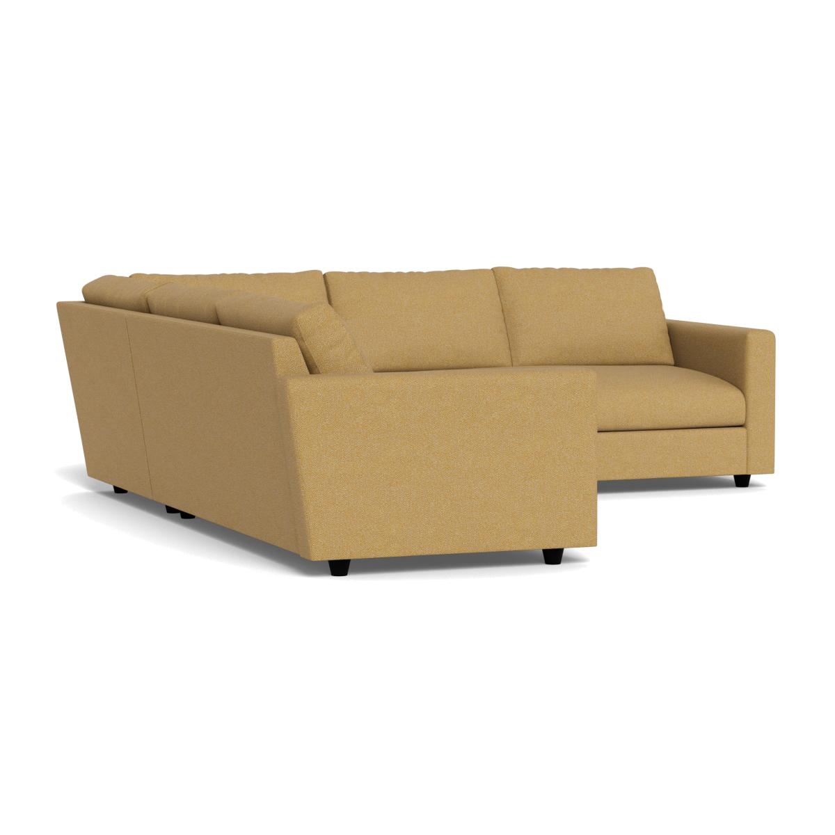 Heal's Nimbus II Full Corner Sofa (K+M+N) Boucle Tweed Citrine Black Feet – image 1