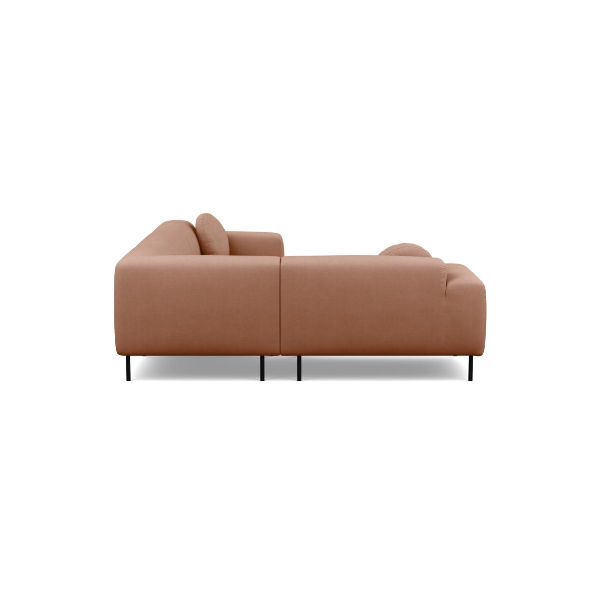 Heal's Luna Medium Left Hand Facing Corner Sofa Tundra Texture Pewter Black Feet - Heal's UK Furniture – image 3