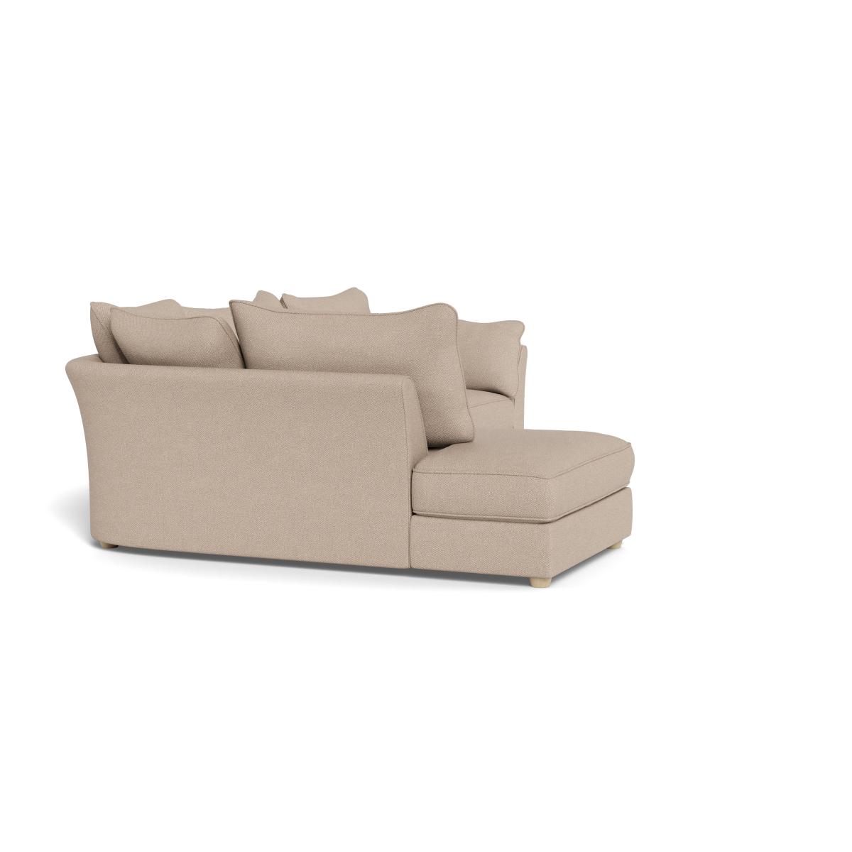 Heal's Tailor Left Hand Facing Corner Sofa Boucle Tweed Pearl Natural Beech Feet – image 2