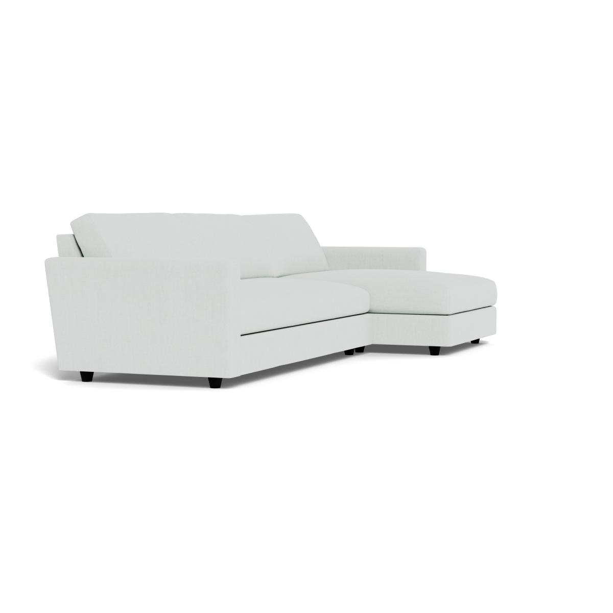 Heal's Nimbus 4 Seater Right Hand Corner Chaise Broad Weave Tin Black Feet – image 2