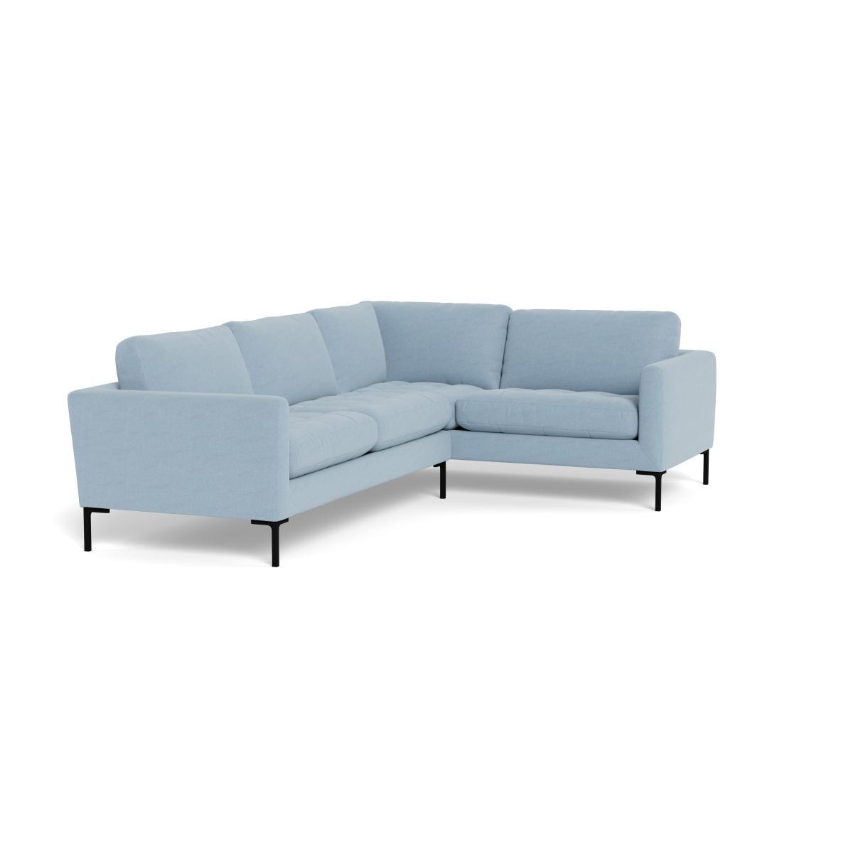 Heal's Eton Right Hand Facing Corner Sofa Capelo LinenCotton Sea Shanty Brass Feet - Heal's UK Furniture – image 2
