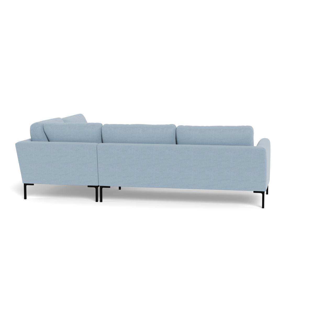 Heal's Eton Right Hand Facing Corner Sofa Capelo LinenCotton Sea Shanty Brass Feet - Heal's UK Furniture – image 5