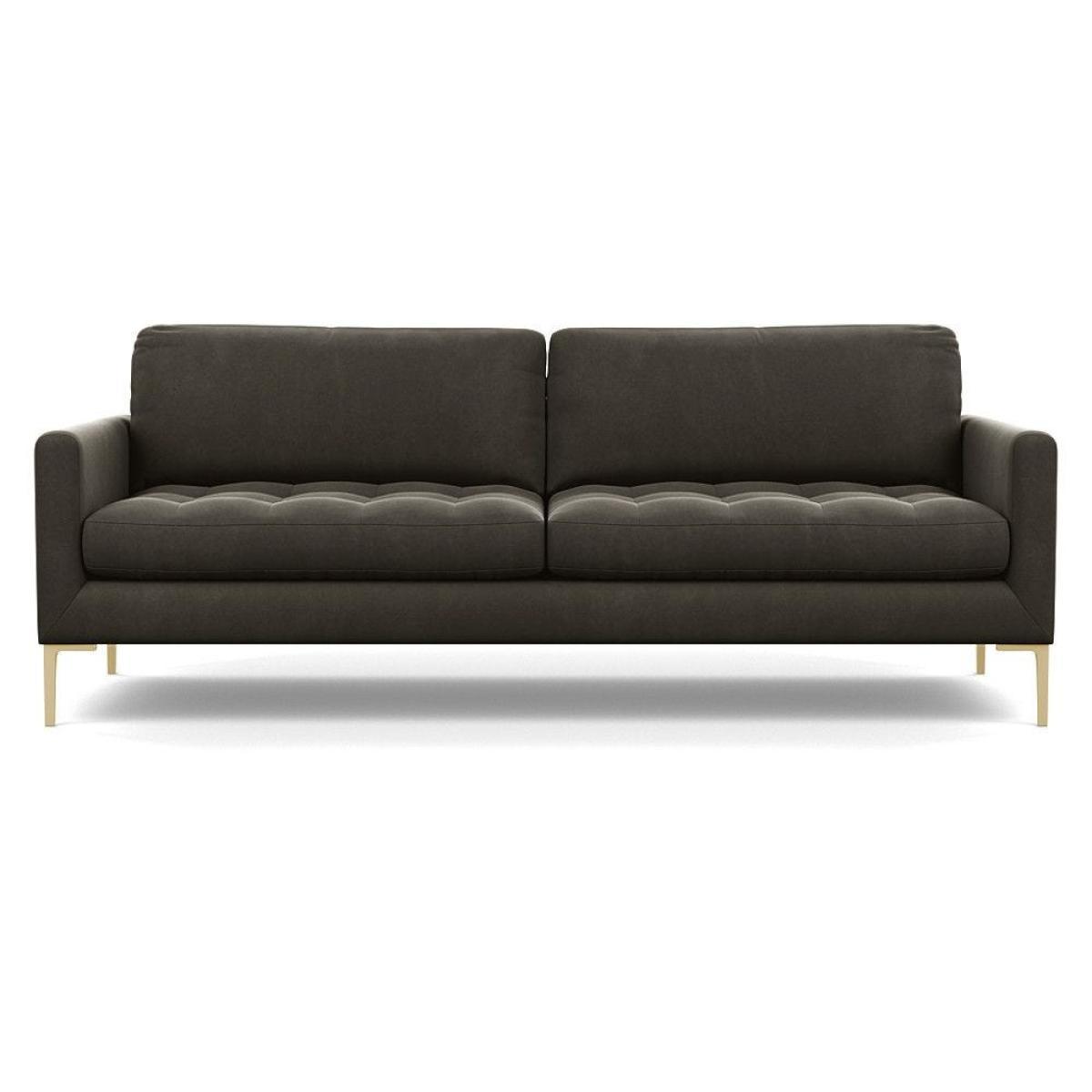 Heal's Mistral Left Hand Facing Corner Sofa Smart Luxe Velvet Mushroom Black Feet - Heal's UK Furniture – image 16