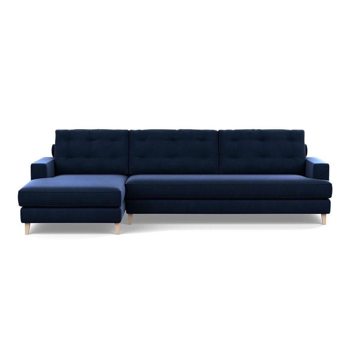 Heal's Mistral Left Hand Facing Corner Sofa Smart Luxe Velvet Mushroom Black Feet - Heal's UK Furniture – image 17