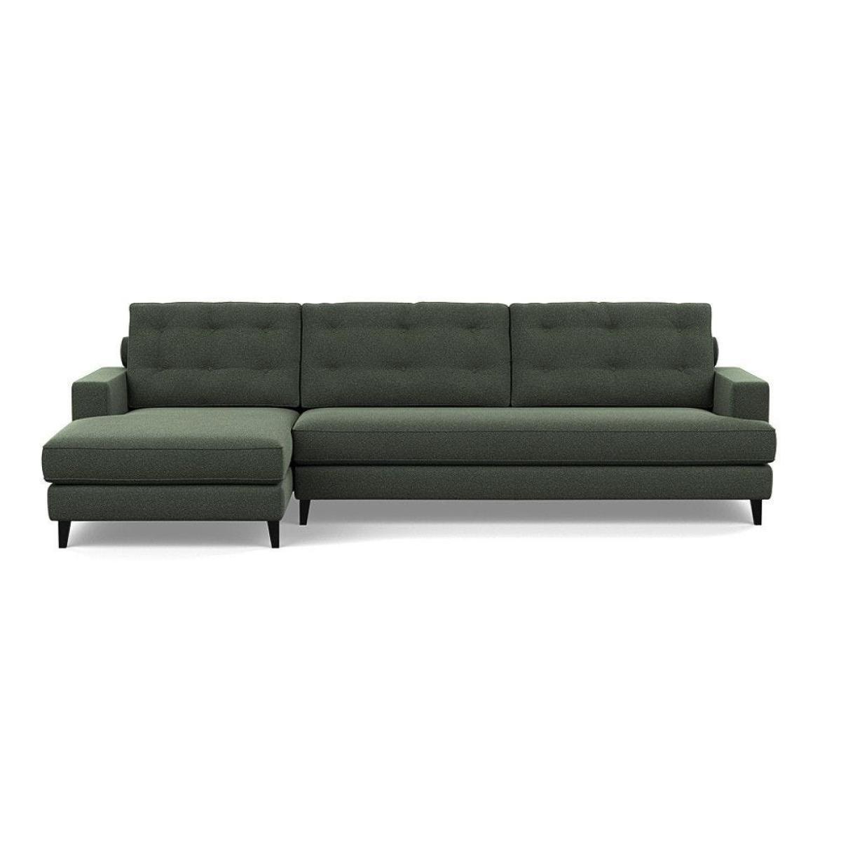 Heal's Mistral Left Hand Facing Corner Sofa Smart Luxe Velvet Mushroom Black Feet - Heal's UK Furniture – image 21