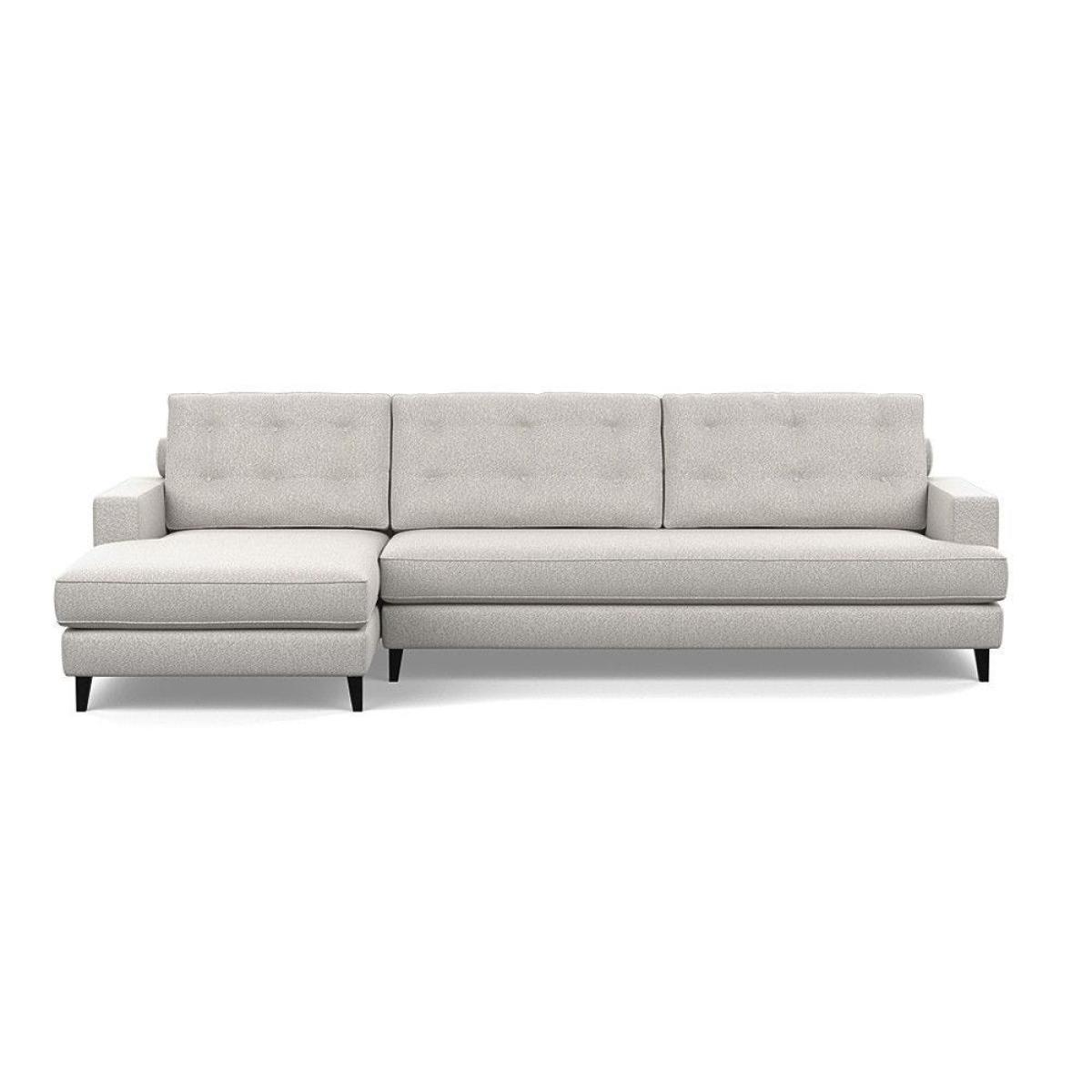 Heal's Mistral Left Hand Facing Corner Sofa Smart Luxe Velvet Mushroom Black Feet - Heal's UK Furniture – image 25