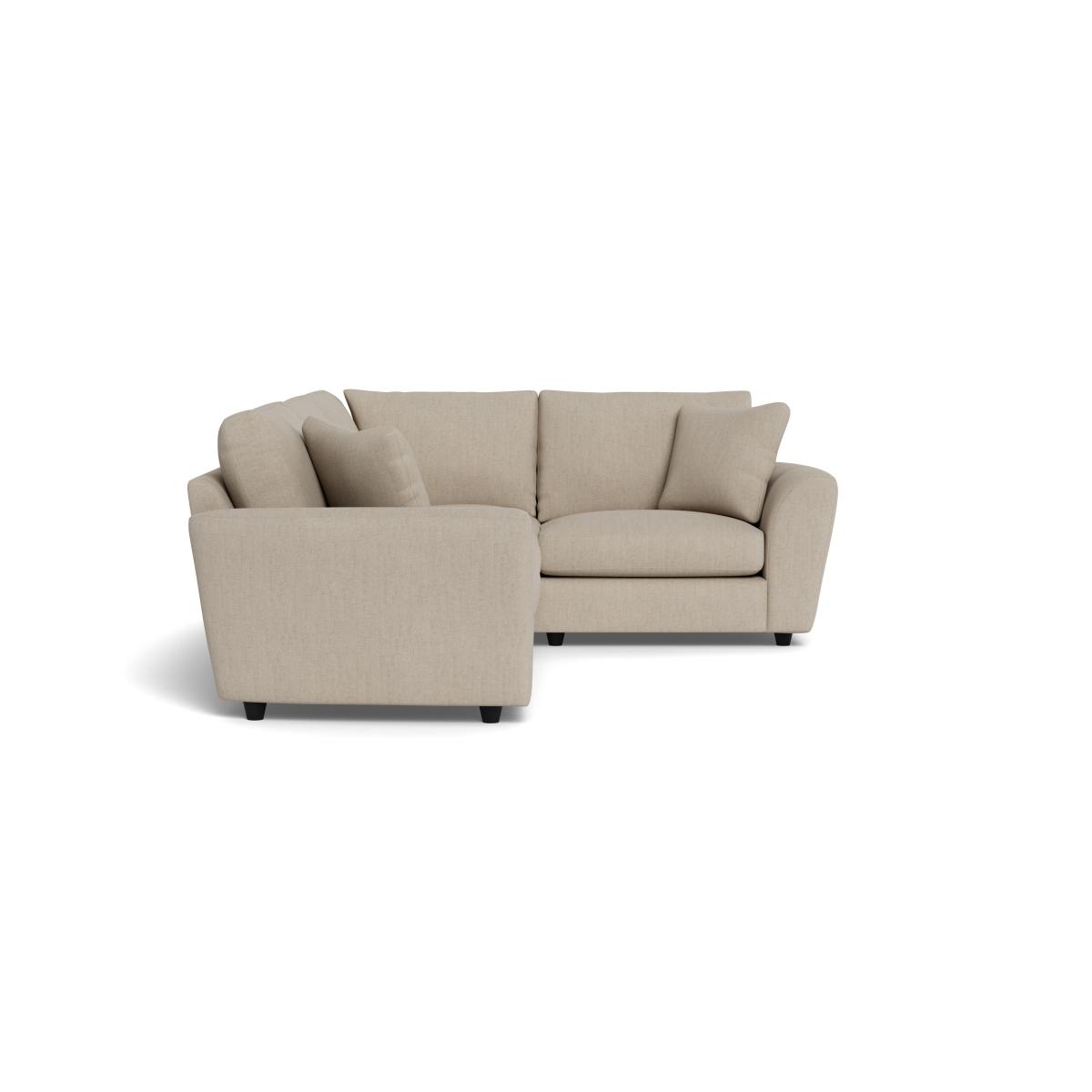Heal's Snooze Right Hand Facing Corner Sofa Broad Weave Putty Black Feet - Heal's UK Furniture – image 3