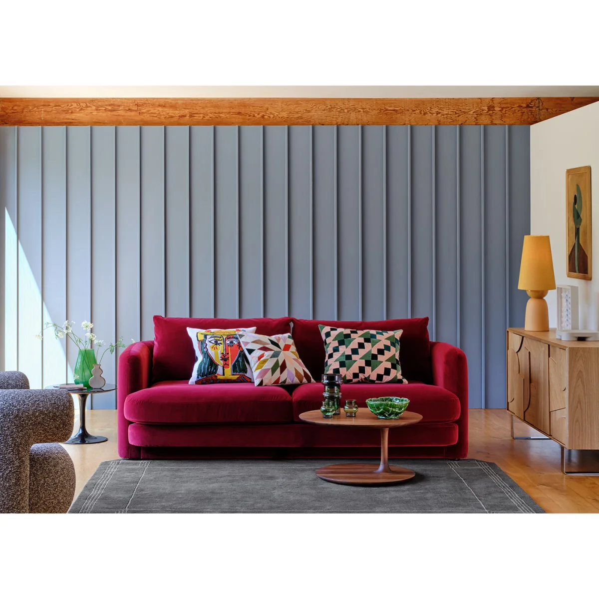 Heal's Rafi Right Hand Facing Chaise Sofa Loop Twill Midnight – image 2