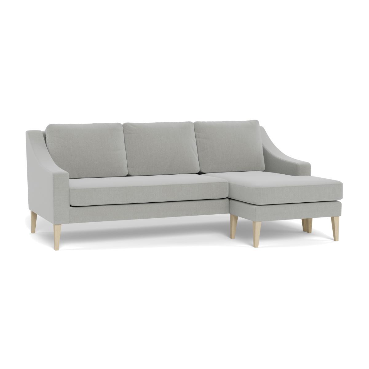Heal's Richmond Corner Chaise Sofa Smart Velvet Smoke Natural - Heal's UK Furniture – image 1