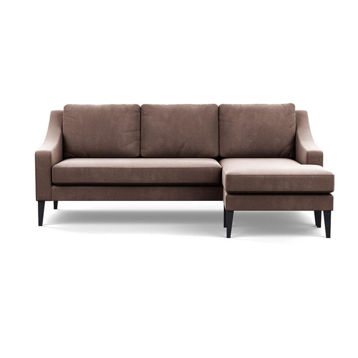 Heal's Eton Right Hand Facing Corner Sofa Smart Linen Mix Maroon Black Feet - Heal's UK Furniture – image 22