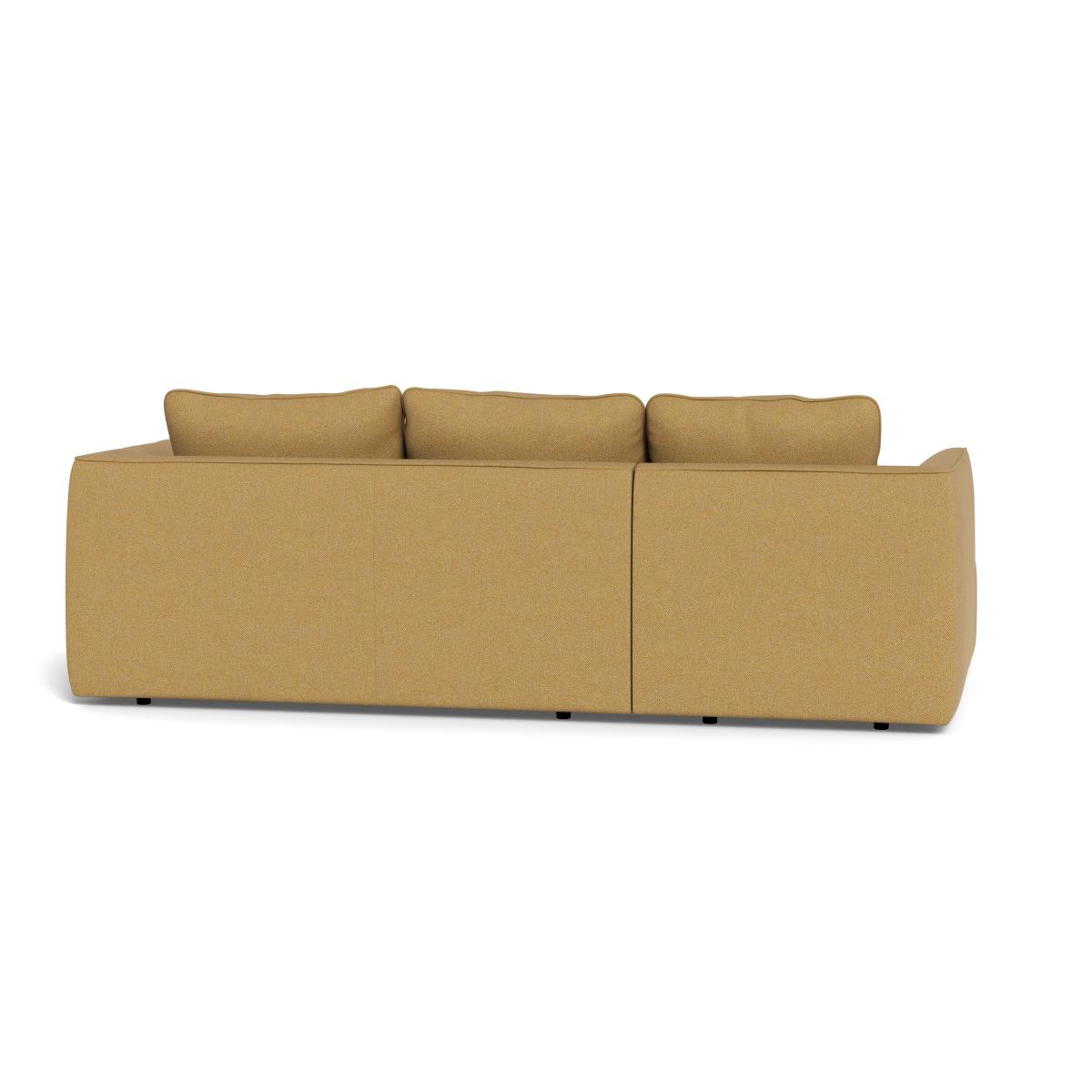 Heal's Morven Left Hand Facing Corner Chaise Sofa Boucle Tweed Citrine Black Feet – image 5