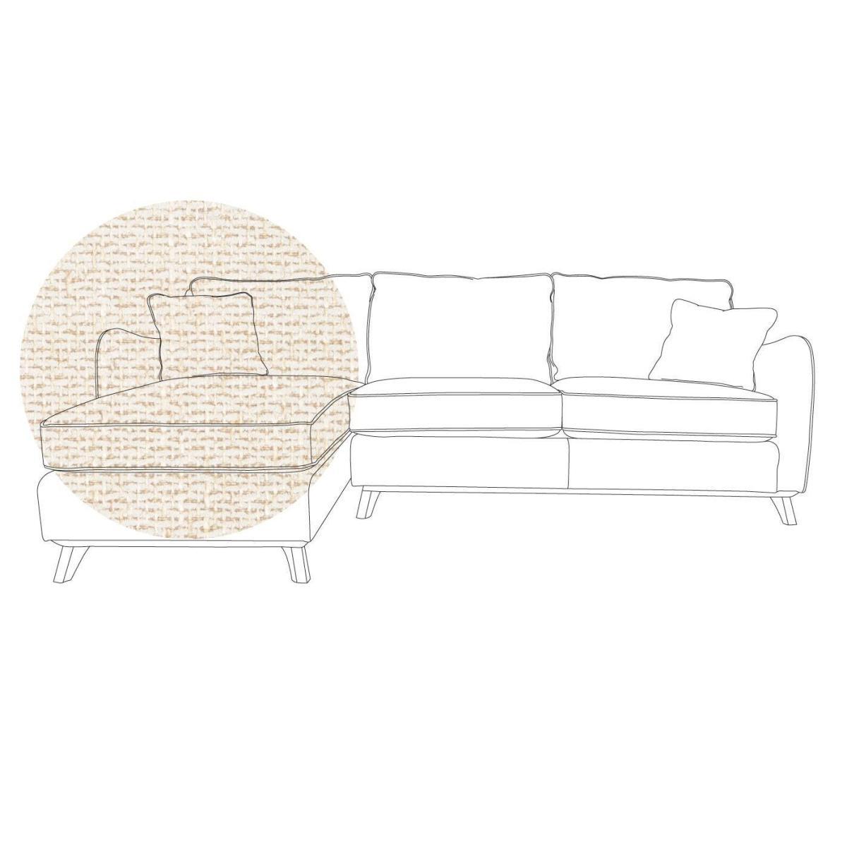Heal's Ravello Left Hand Corner Sofa Linen Mix Shadow - Heal's UK Furniture – image 16