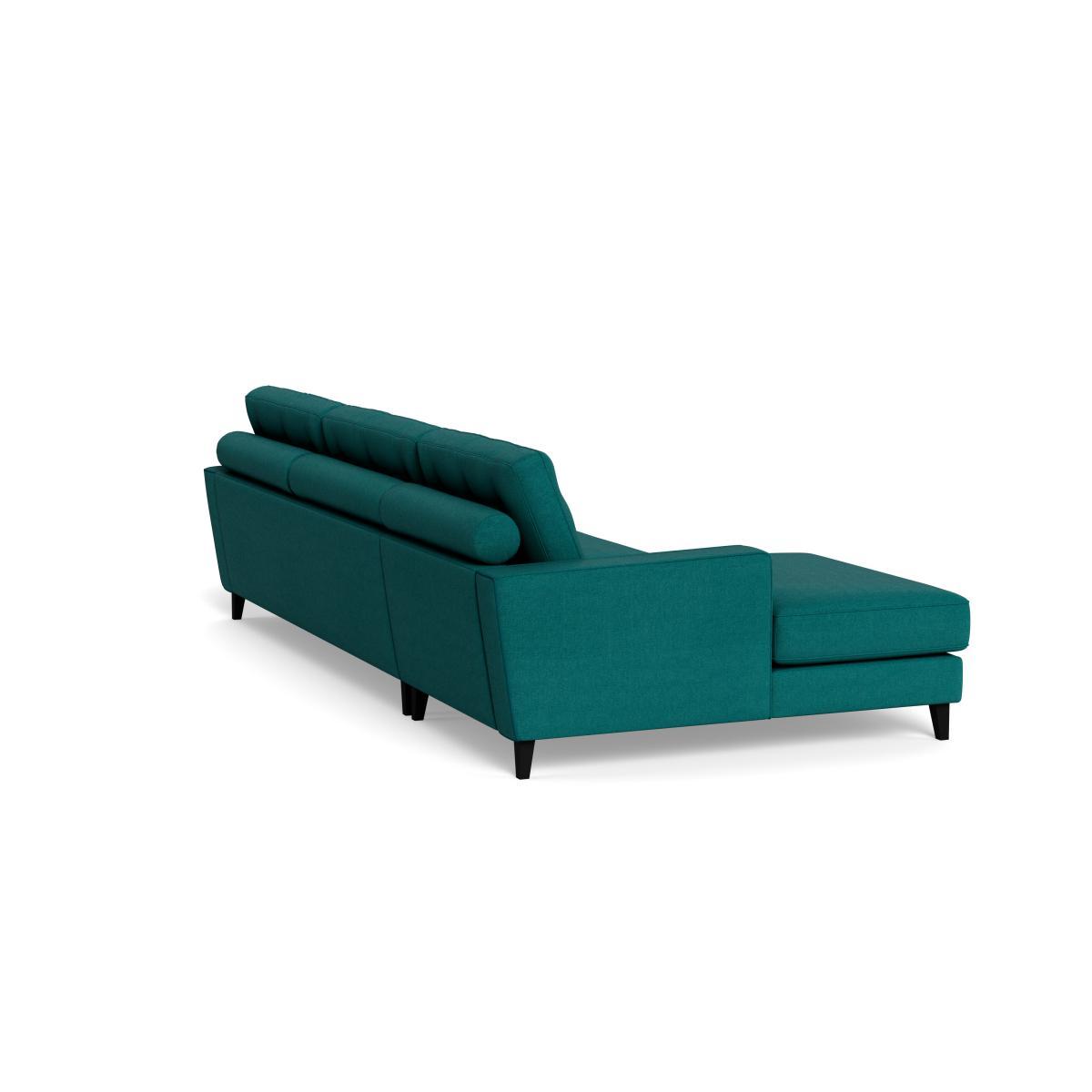 Heal's Mistral Left Hand Facing Corner Sofa Brushed Cotton Pine Black Feet - Heal's UK Furniture – image 4