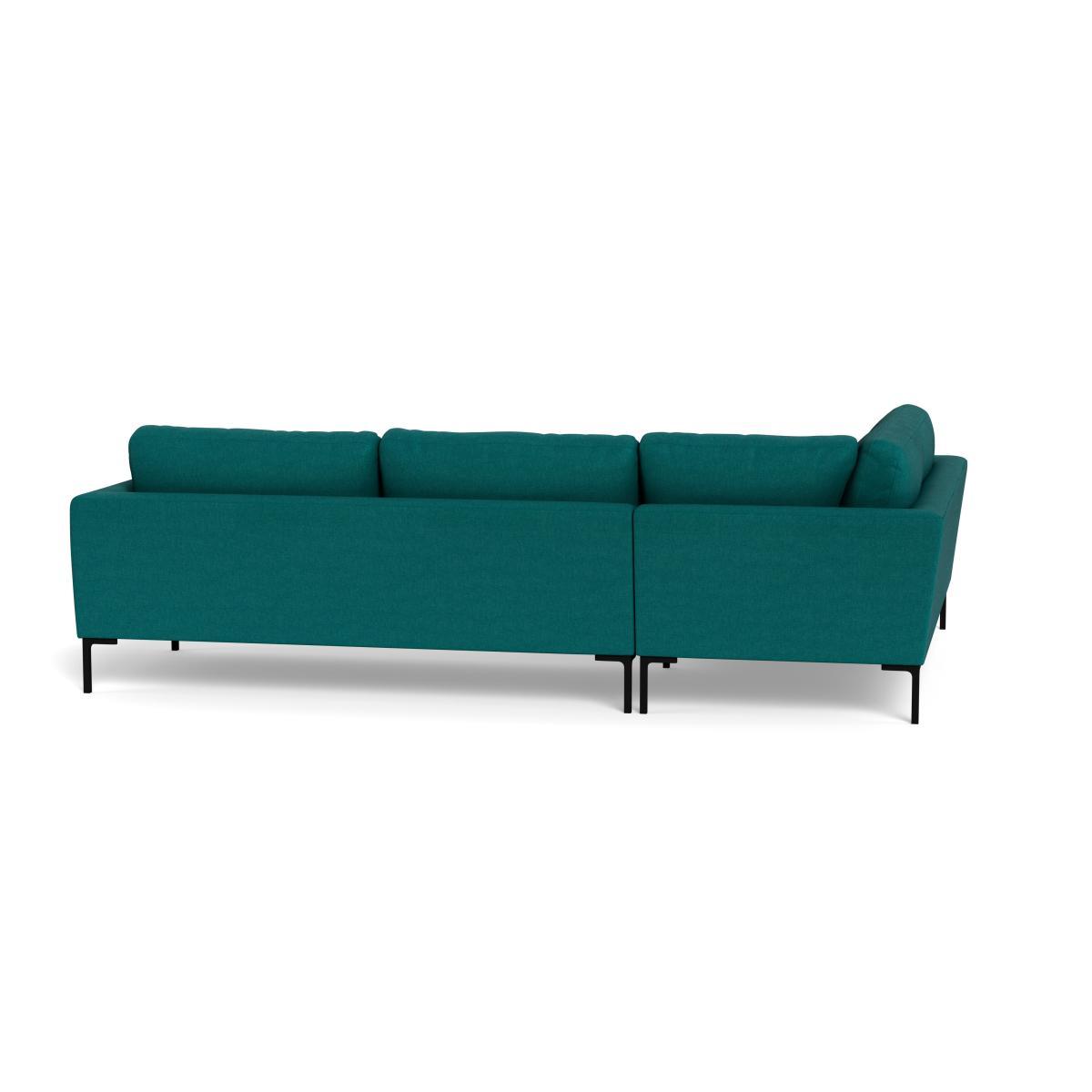 Heal's Eton Left Hand Facing Corner Sofa Brushed Cotton Pine Brass Feet - Heal's UK Furniture – image 5