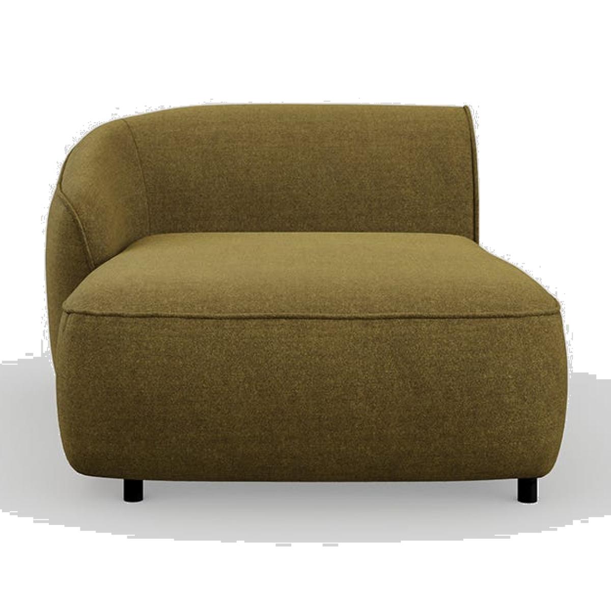 Heal's Aurelie Chaise Module LHF Smart Luxe Velvet Peridot