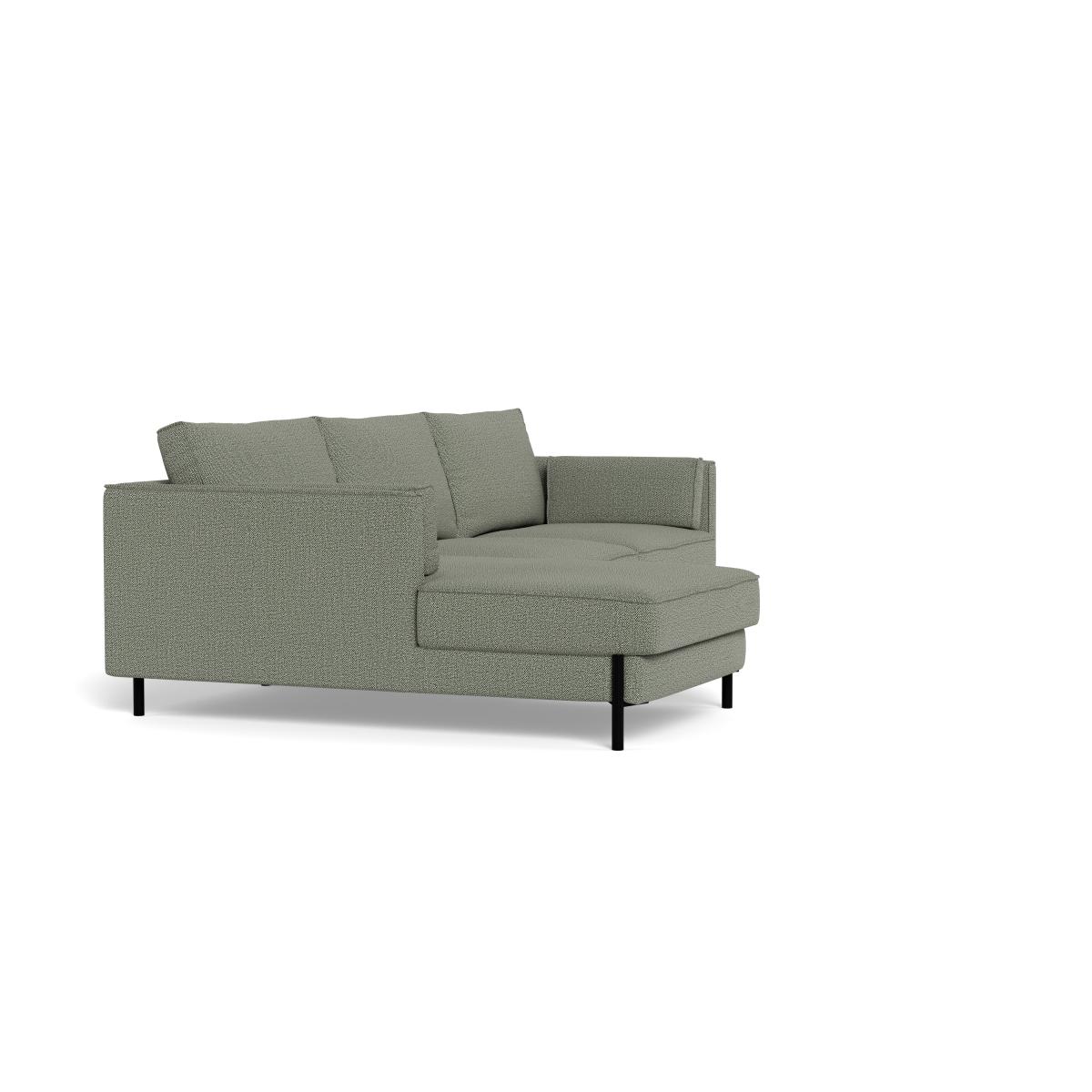 Heal's Tortona Left Hand Facing 4 Seater Corner Chaise Boucle Tweed Lapis Black Feet – image 2