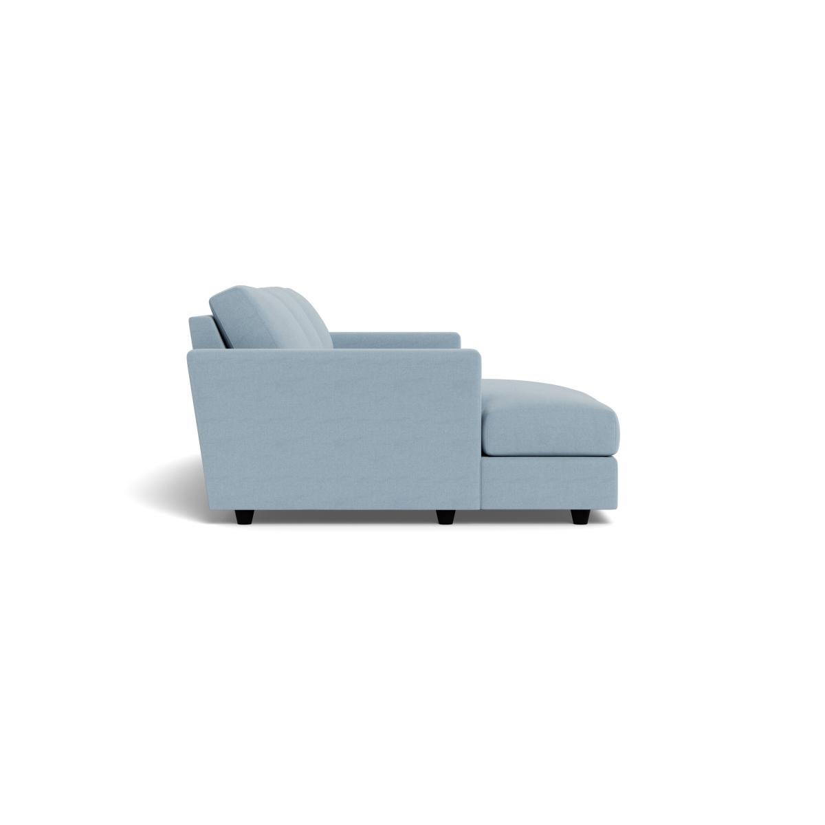 Heal's Nimbus 4 Seater Left Hand Corner Chaise Capelo Linen-Cotton Sea Shanty Black Feet – image 3